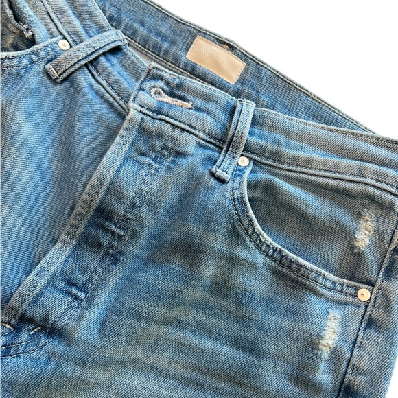 MOTHER The Enchanter High Rise Wide Leg Jeans Party of One Anthropologie Size 29 - Picture 10 of 14